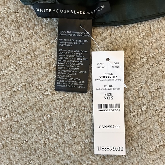White House Black Market silky long scarf NWT - Picture 6 of 7